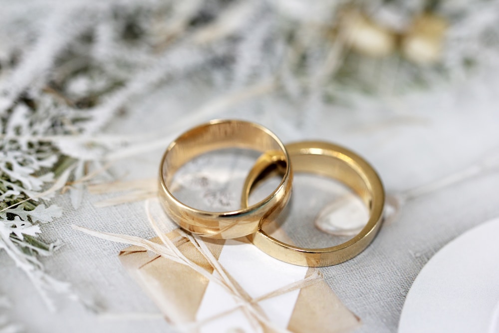 A couple sharing a quiet moment on their wedding day